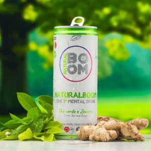 NaturalBoom Green Tea & Ginger – Mental Drink (Cans)