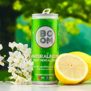 NaturalBoom Elderflower & Lemon – Mental Drink (Cans)